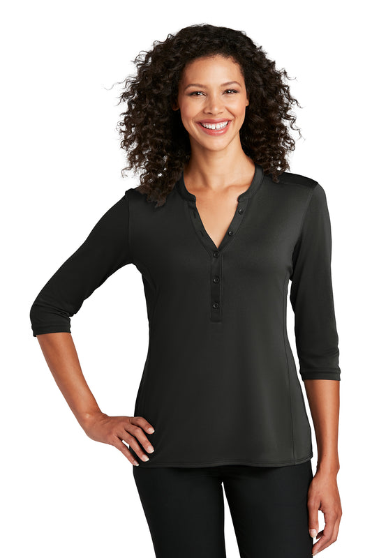 LK750 - Port Authority® Ladies UV Choice Pique Henley