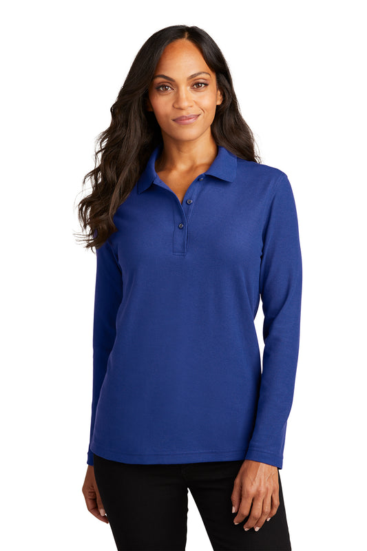 L500LS Port Authority® Ladies Silk Touch™ Long Sleeve Polo - ADCNR