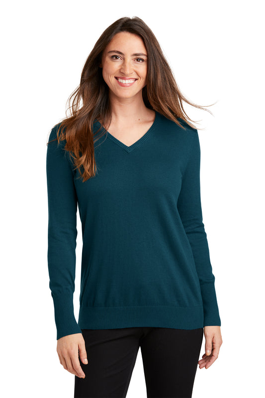 LSW285 Port Authority® Ladies V-Neck Sweater - ADCNR